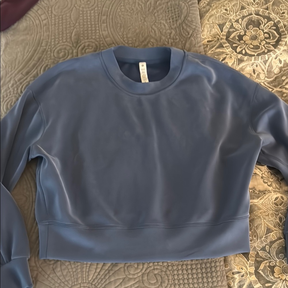 lululemon athletica Classic Blue sweatshirt/top